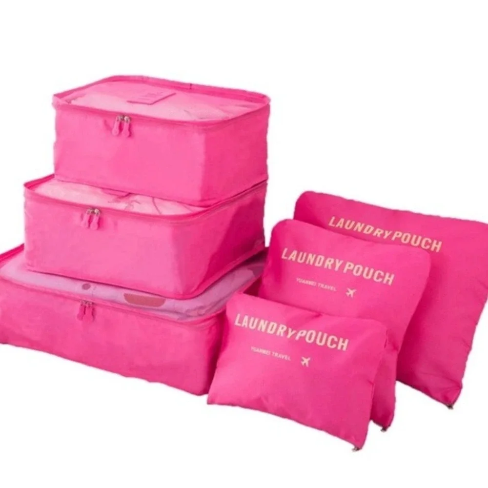 Lightweight 6 Pcs Packing Cubes System Travel Storage Packing‎ NWT